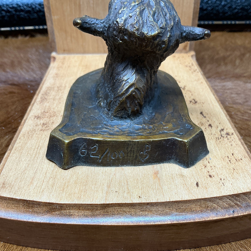 Bronze Bison Book Ends