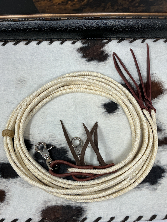 1/2" Flat Waxed Split Reins