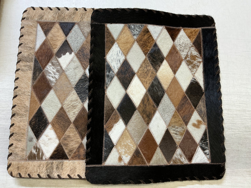 Cowhide Placemat - Diamond Pattern