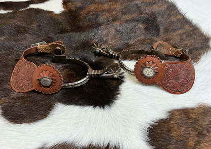 Brand New Chuck Erwin Spurs & Straps