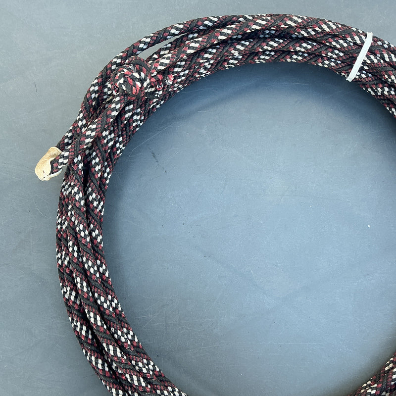 Left Twist 5/16" Waxed Cotton - Red, Black & White