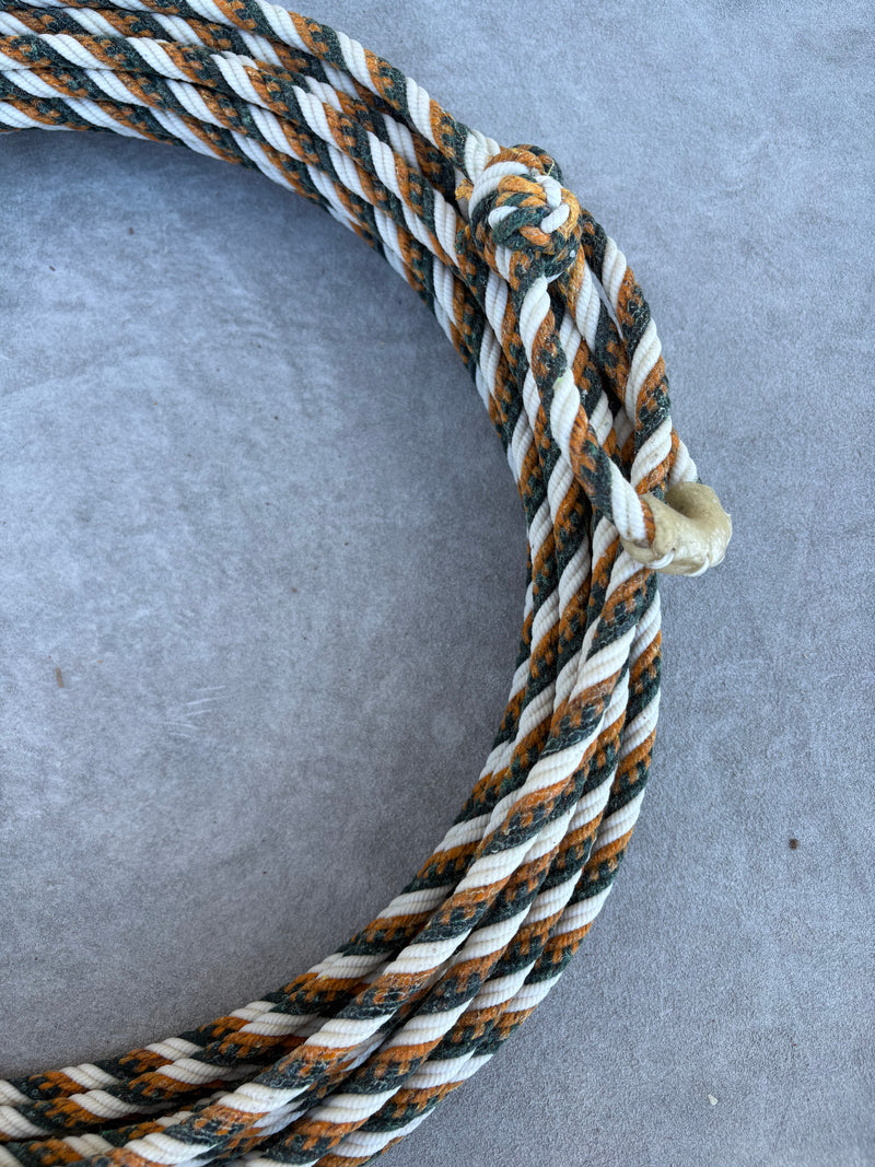 5/16" 60' Waxed Cotton - Yellow, Green & White