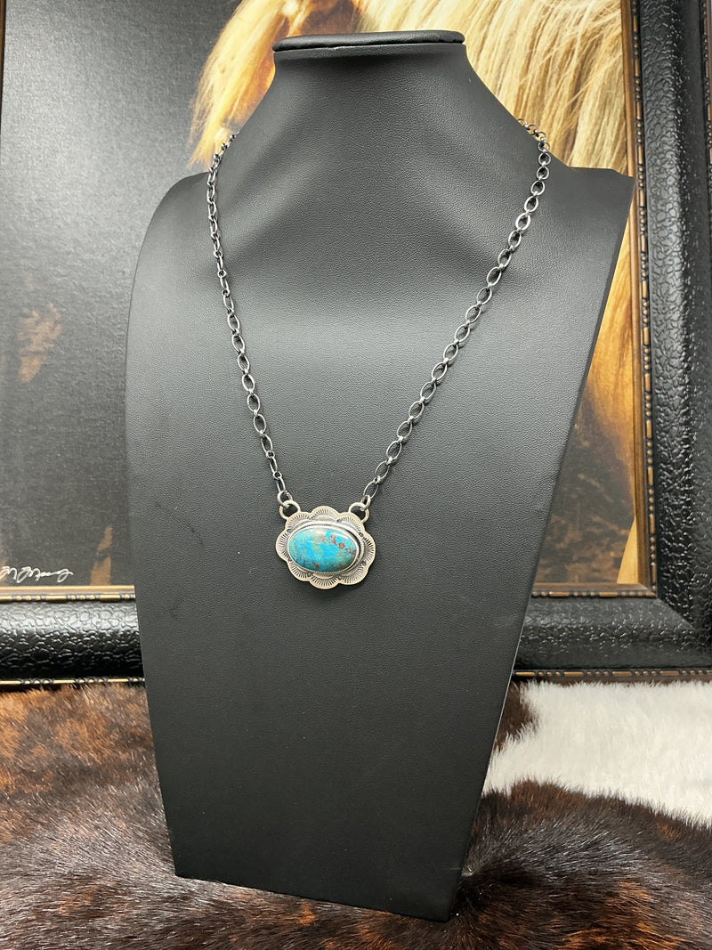 Turquoise Bar Necklace