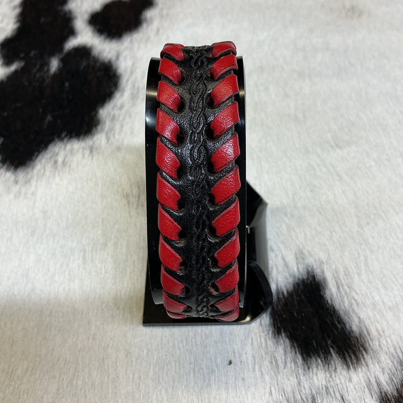 Leather Laced Bracelet