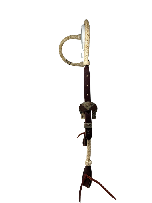 Single Ear Rawhide & Leather Headstall