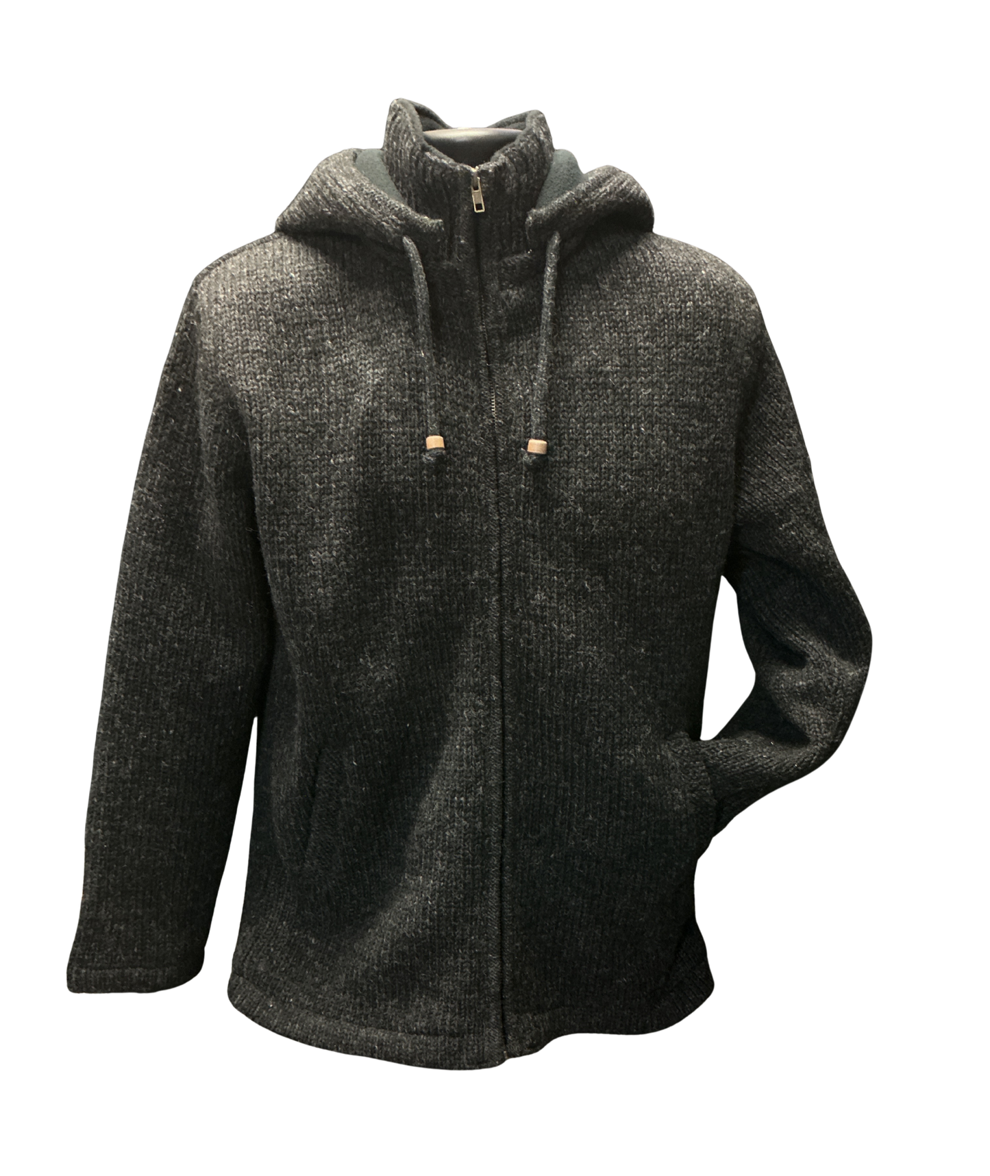 Charcoal Sweater w/Hood