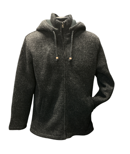 Charcoal Sweater w/Hood