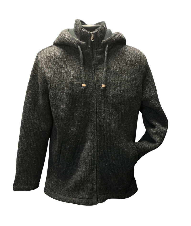 Charcoal Sweater w/Hood