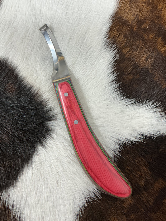 Curved Drop Double Edge Hoof Knife