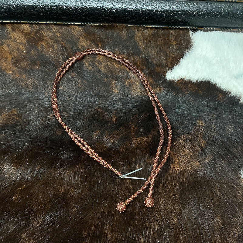 Braided Leather Stampede String