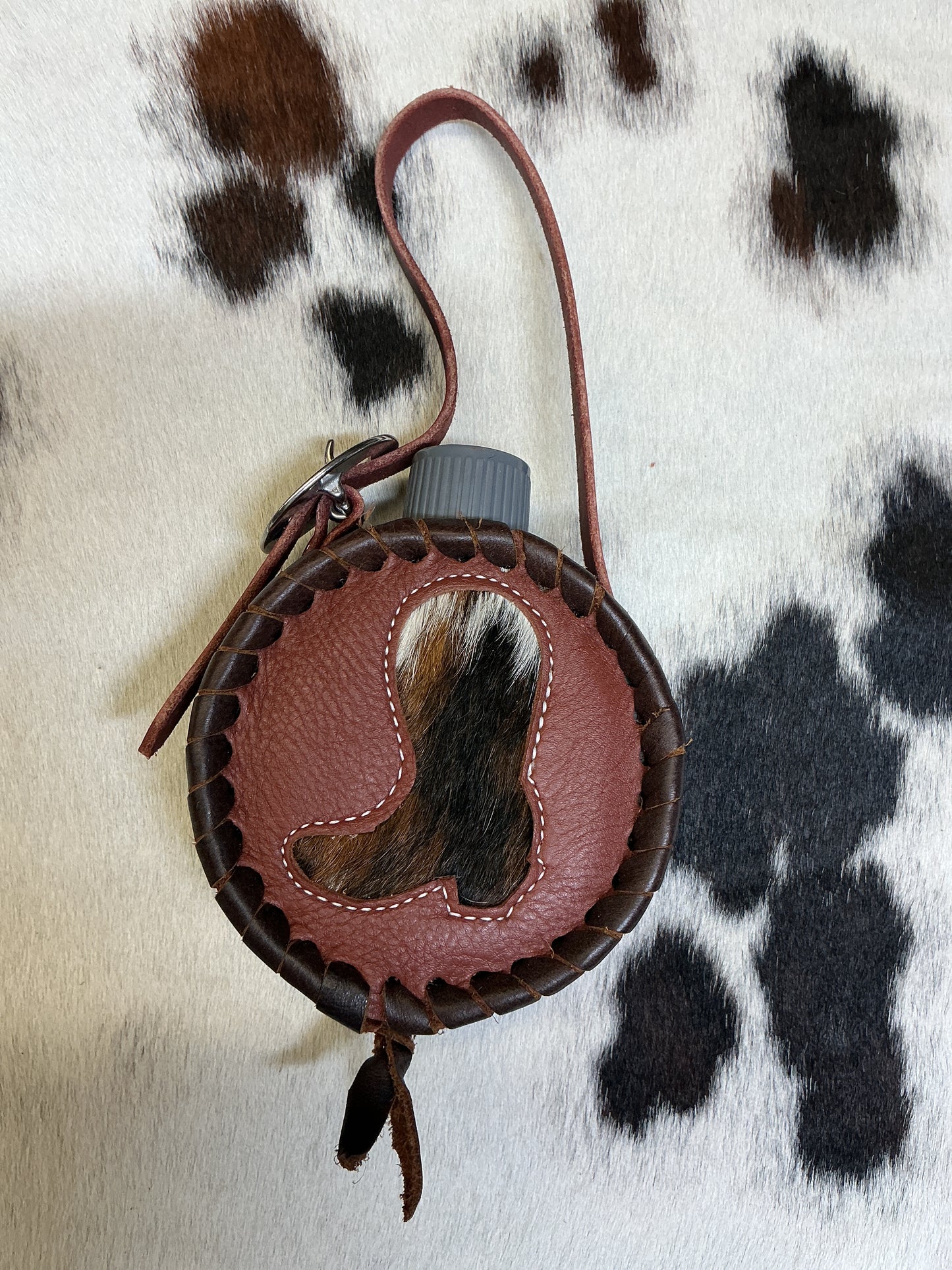 Leather Covered Mini Canteen