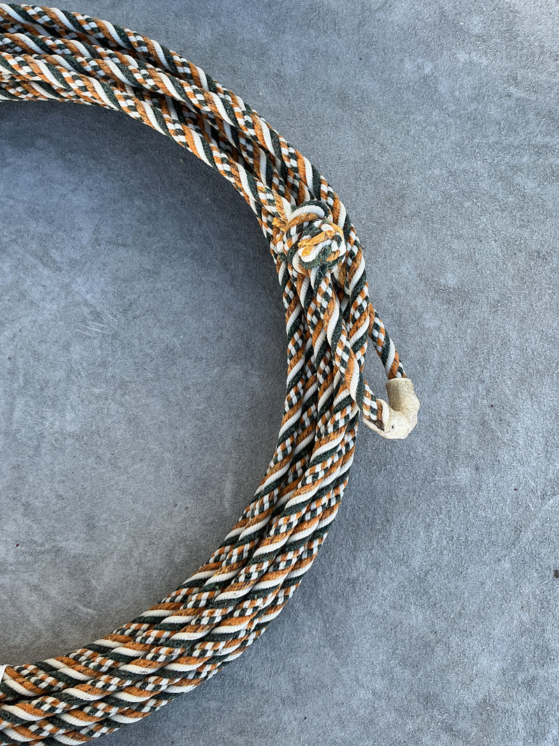 5/16" 60' Waxed Cotton - Yellow, Green & White