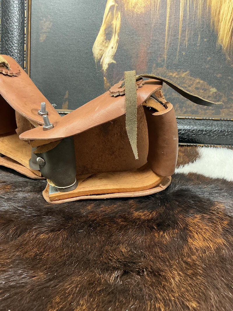 Small Kid's Tapadero w/Wood Stirrup