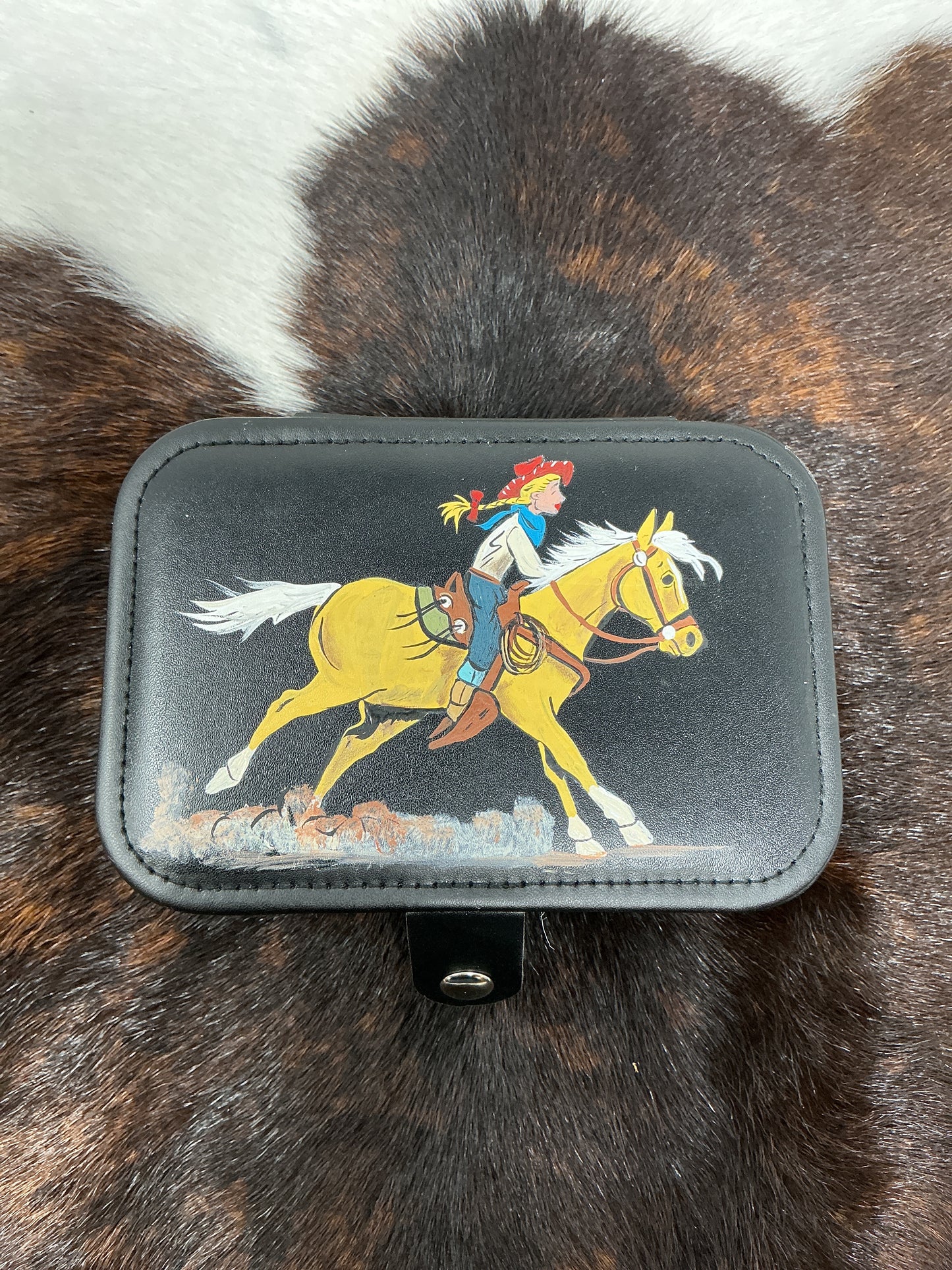 Hand Painted Jewelry Case - Small Rectangle