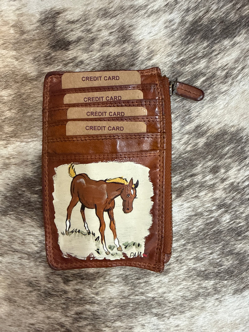 Hand Painted Card Wallets
