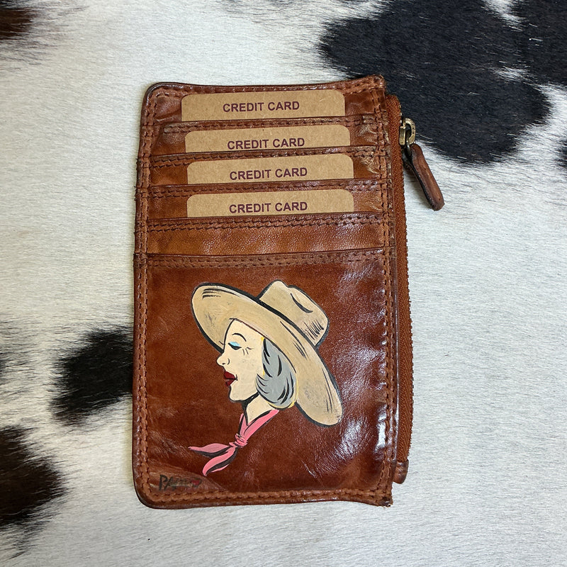Hand Painted Card Wallets