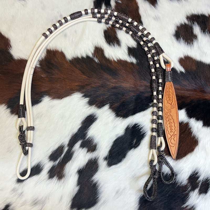 Braided Nylon Oklahoma Reins & Romal