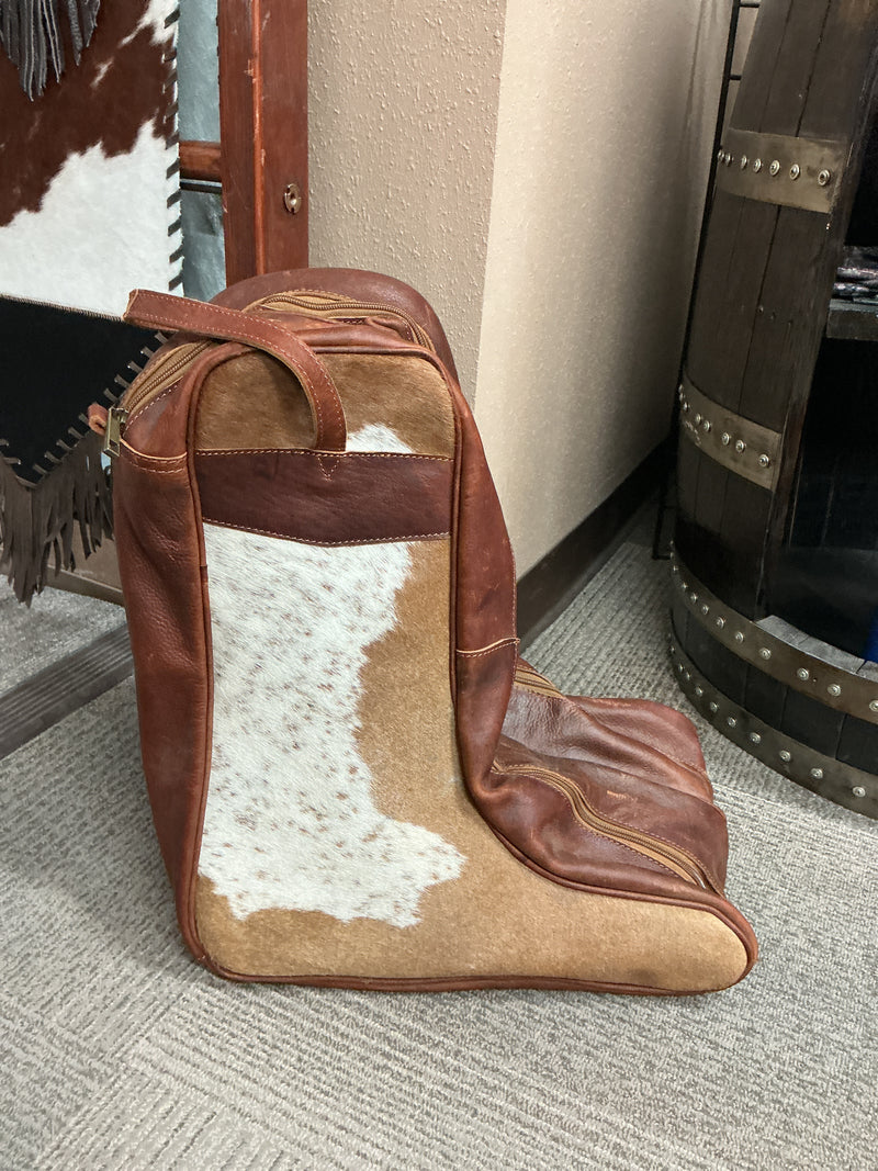 Leather & Cowhide Boot Bag
