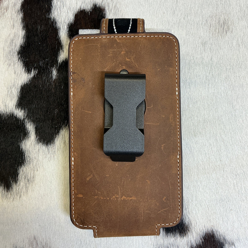 Leather w/Buck Stitching Cell Phone Case