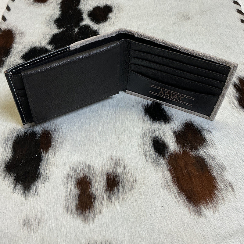 Rough Out Bi-Fold Wallet w/Passcase