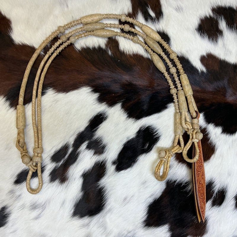 8 Plait Cowboy Reins & Romal