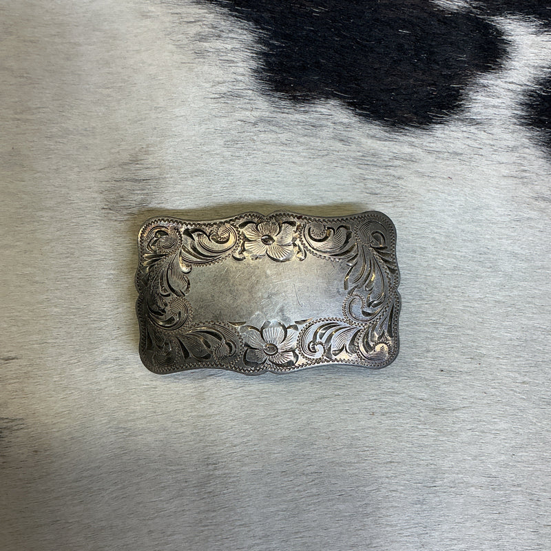 Vintage Sterling Diablo Belt Buckle