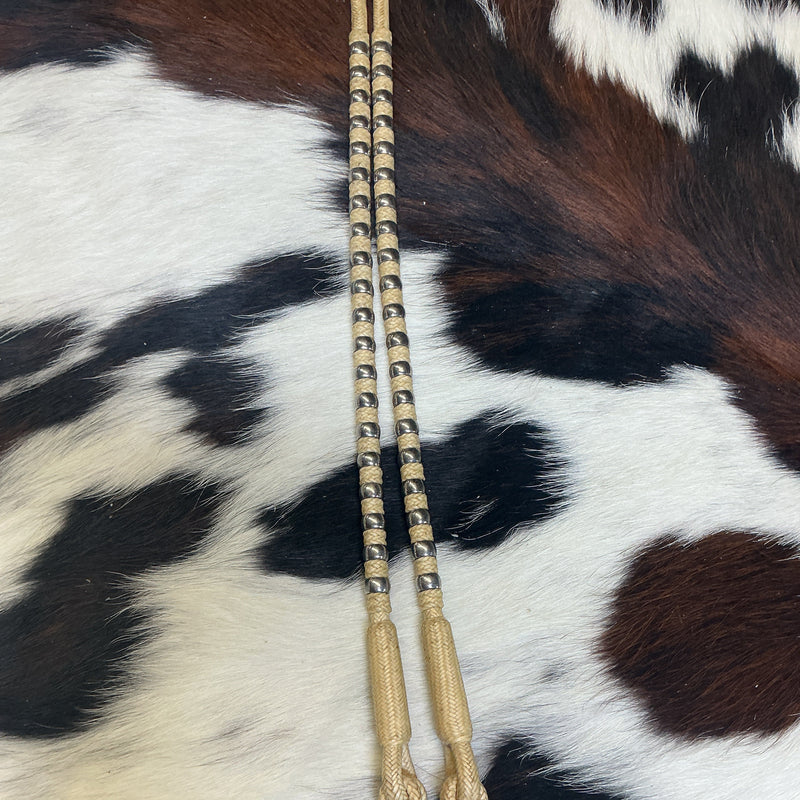 32 Plait 57" Reins & Romal w/Stainless Buttons