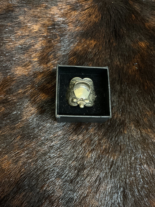 Sterling Silver Saddle Ring