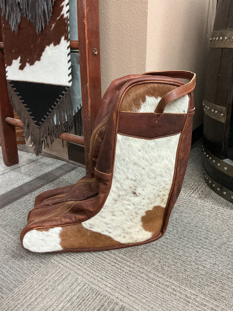 Leather & Cowhide Boot Bag