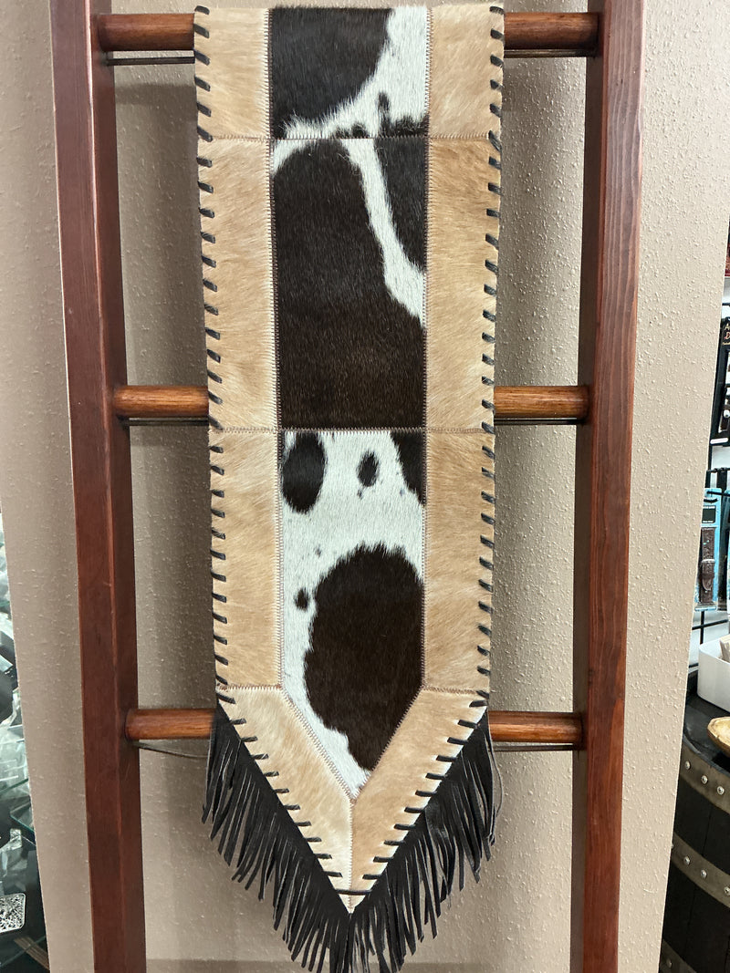 Cowhide Table Runner 10" x 6'