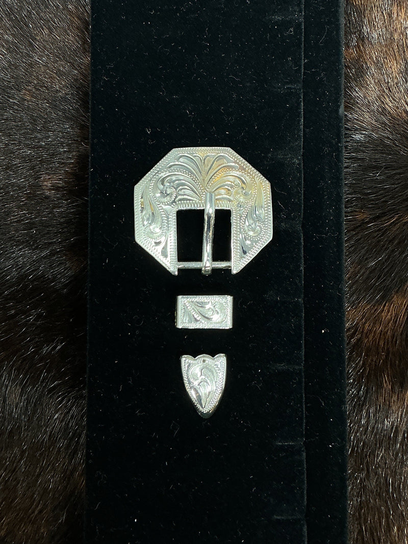 Venice Buckle Set- Silver Plate