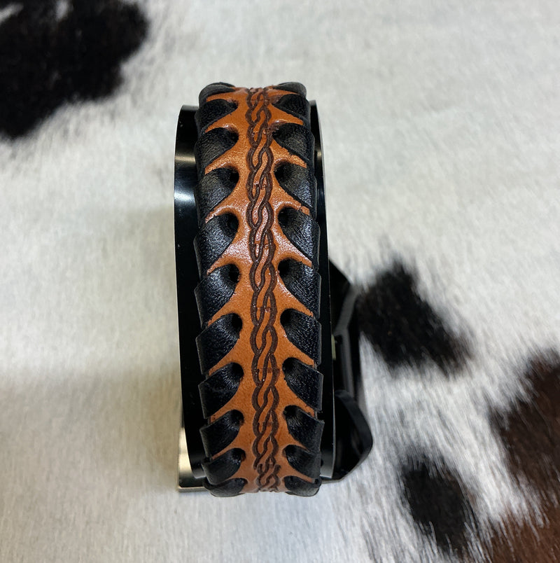 Leather Laced Bracelet