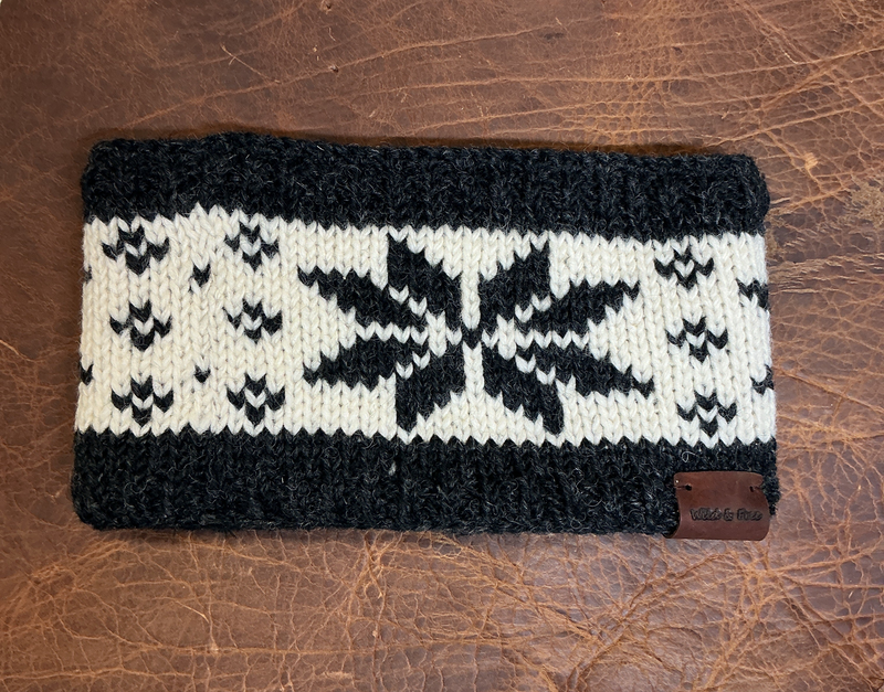 Headband Grey Snowflake