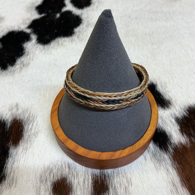Flat Braided Horsehair Bracelet