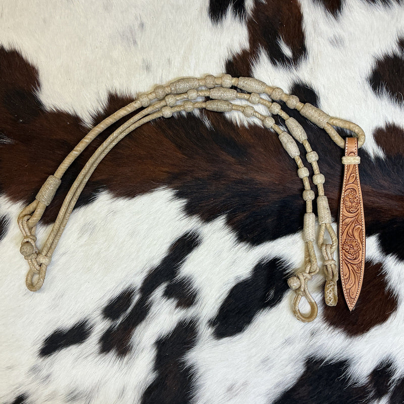 12 Plait 32" Oklahoma Pony Reins & Romal