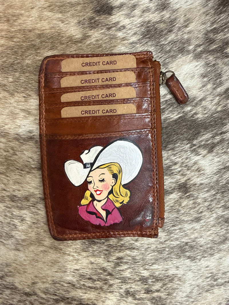 Hand Painted Card Wallets