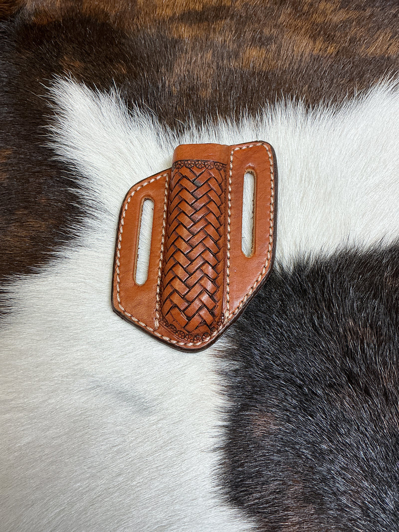Basket Weave Crossdraw Knife Sheath