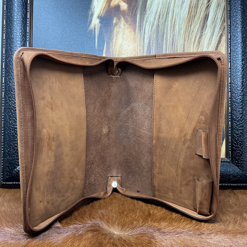 Leather Bible Cover w/Cross