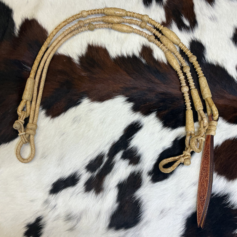 8 Plait Cowboy 3/8" Reins & Romal