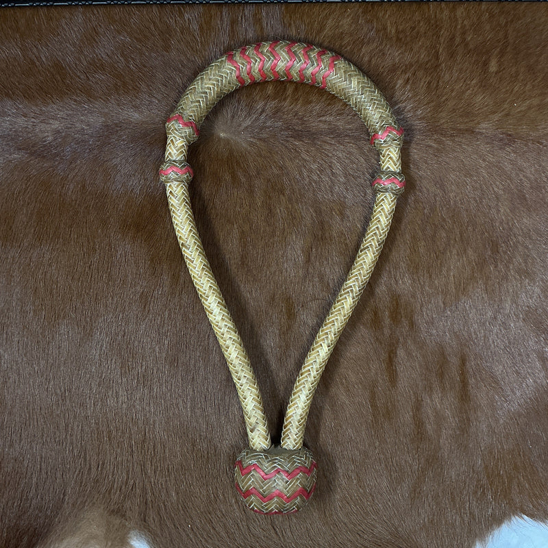 16 Plait 5/8" Accented Rawhide Bosal