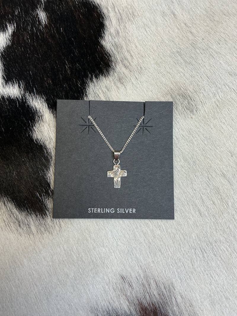 Sterling Silver Cross Necklace