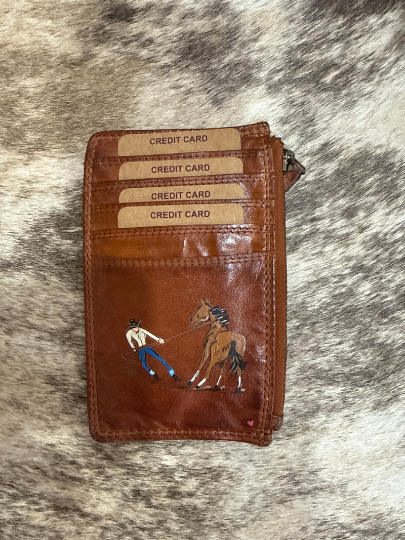 Hand Painted Card Wallets