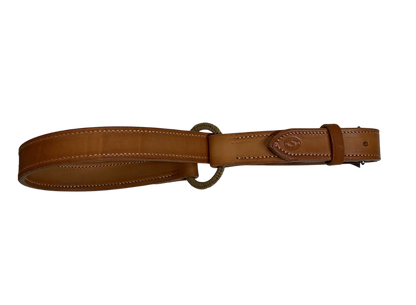 Doubled & Stitched Leather with Rawhide Ring