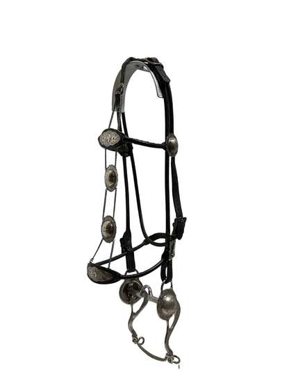 Vintage Visalia Saddlery Sterling Silver Headstall w/Bit