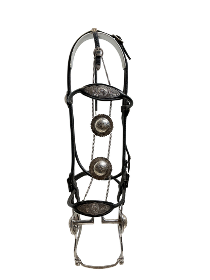 Vintage Visalia Saddlery Sterling Silver Headstall w/Bit
