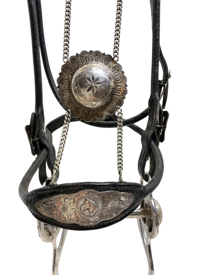 Vintage Visalia Saddlery Sterling Silver Headstall w/Bit