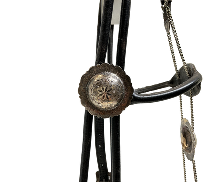 Vintage Visalia Saddlery Sterling Silver Headstall w/Bit