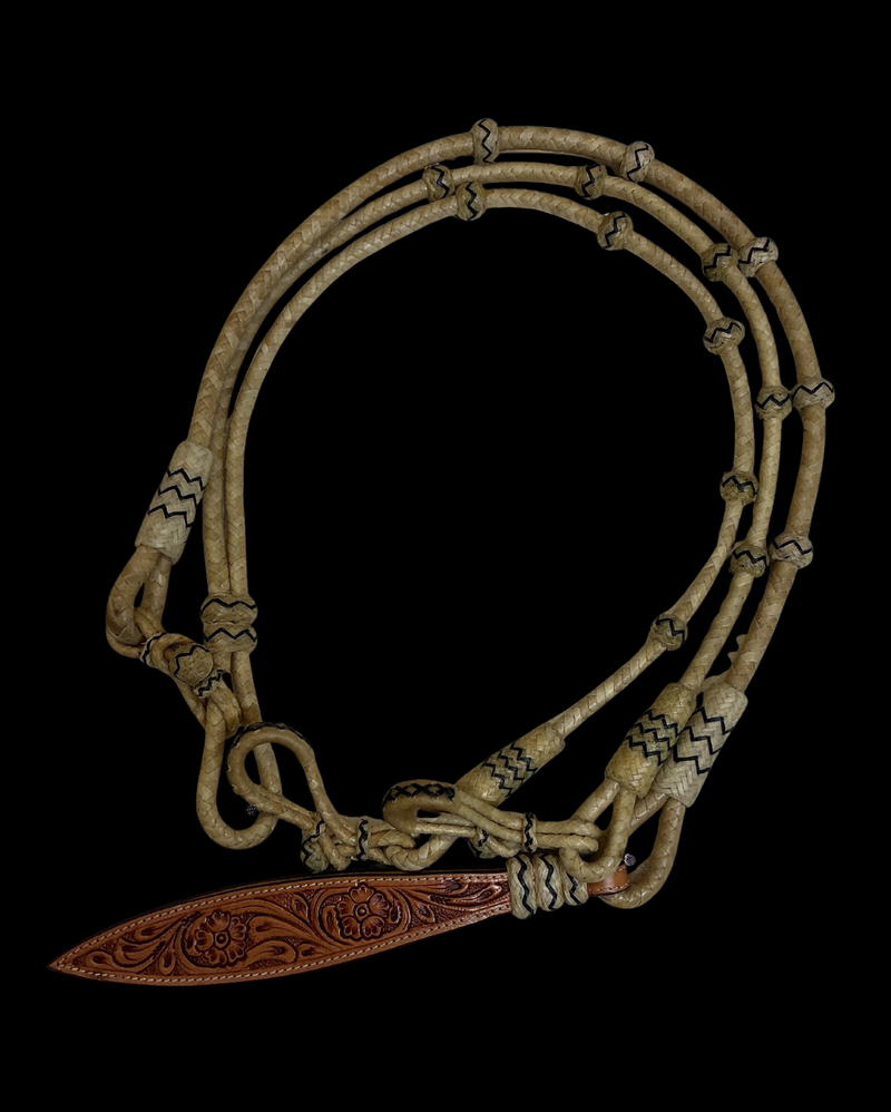 8 Plait Cowboy 3/8" Reins & Romal