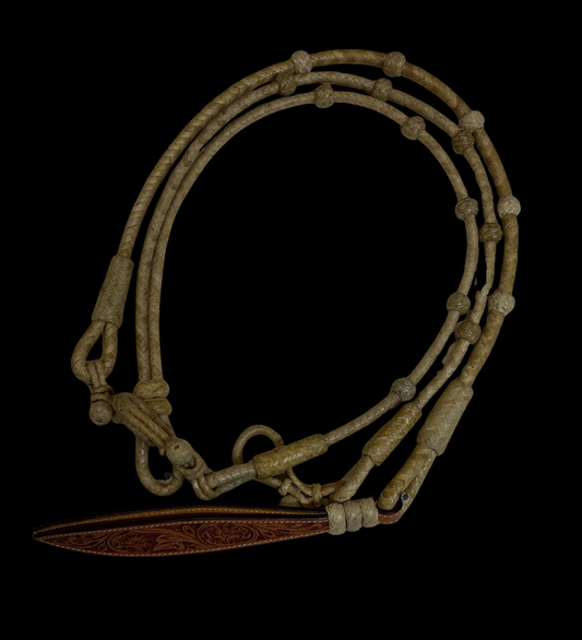 8 Plait Cowboy 3/8" Romal Rein