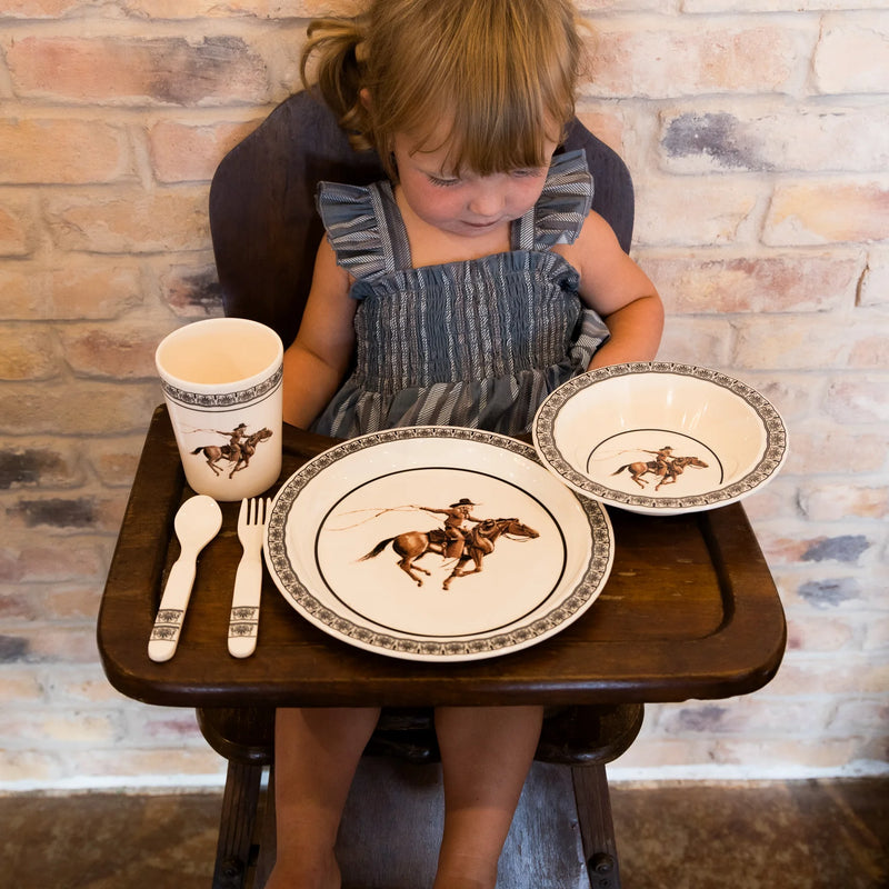 Cowgirl 5 Piece Dish Set